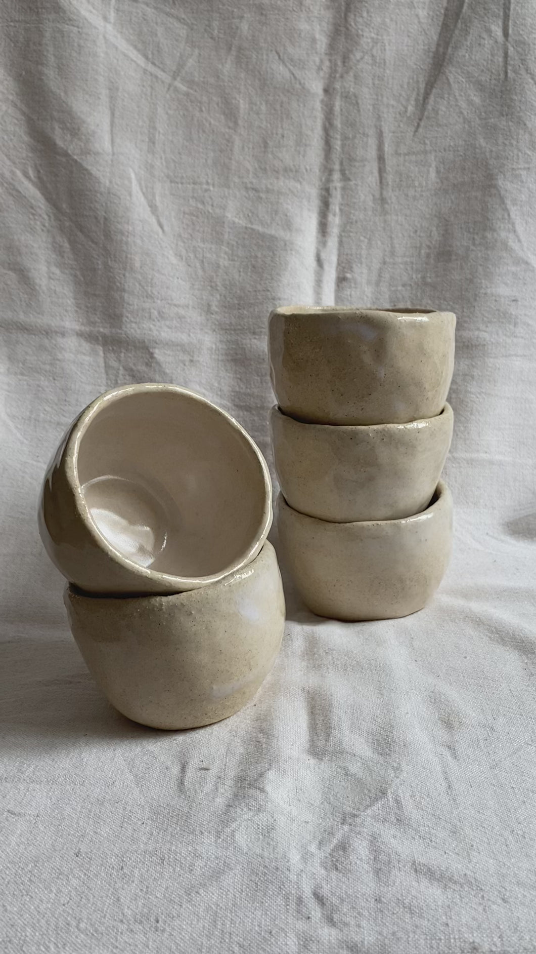 MARIA Ceramic Bowl - Natural & White second selection