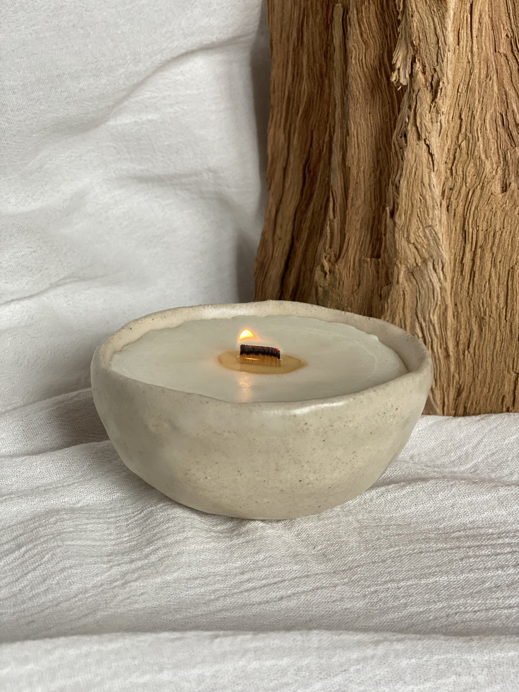 MARIA Ceramic Candle - Natural Matte