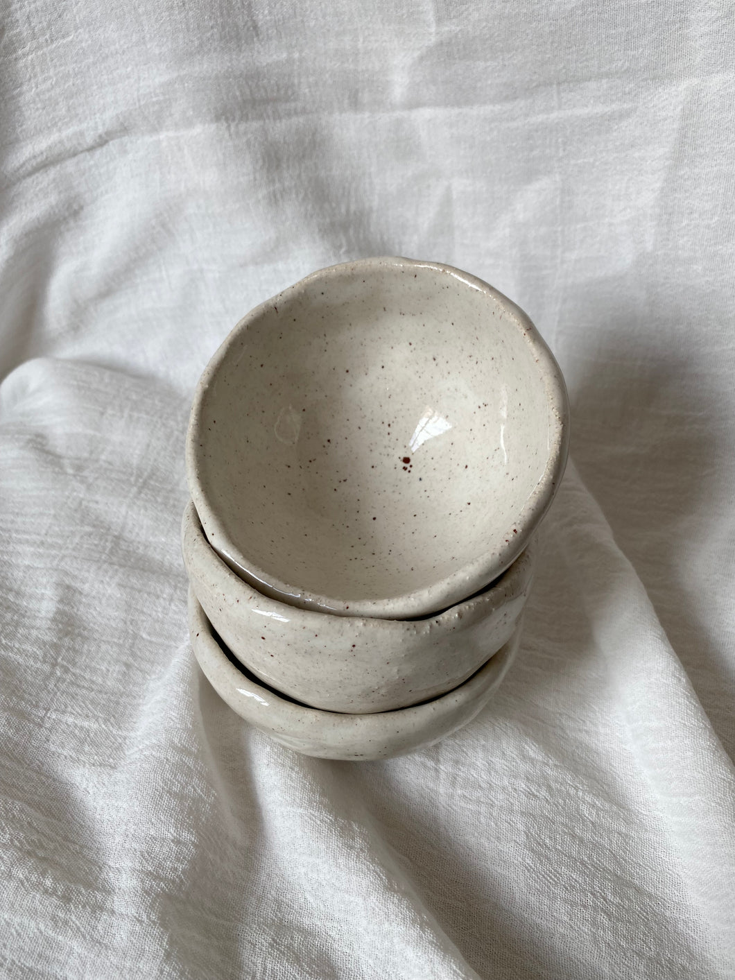 ROSA Ceramic Bowl - Sanded White